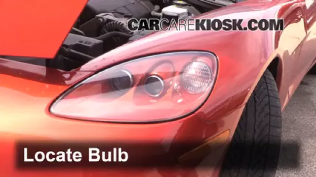 2006 Chevrolet Corvette 6.0L V8 Convertible Éclairage Feux de croisement (remplacer l'ampoule)